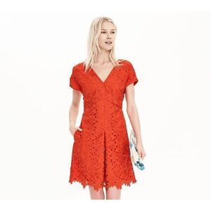 NEW Banana Republic Red Floral Dress